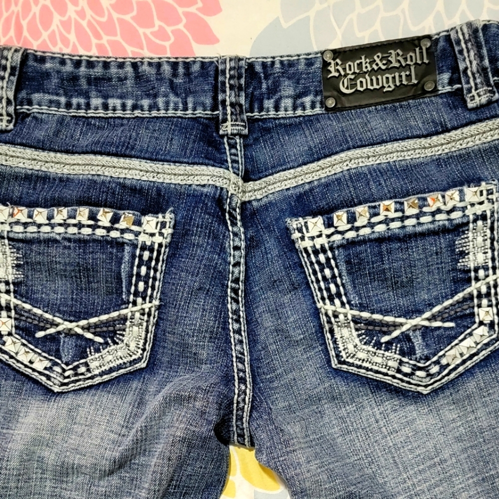 Rock & Roll Cowgirl Studded Jeans